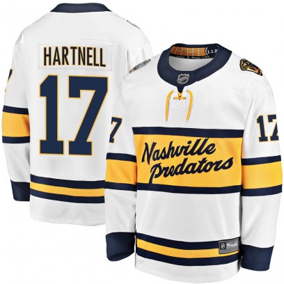 Men's Breakaway Nashville Predators Scott Hartnell Fanatics Branded 2020 Winter Classic Jersey - White