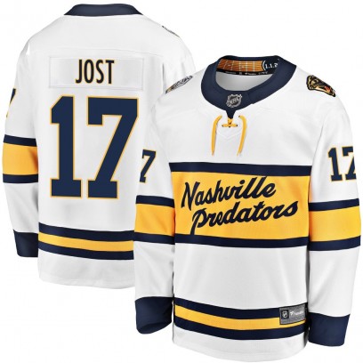 Men's Breakaway Nashville Predators Tyson Jost Fanatics Branded 2020 Winter Classic Player Jersey - White