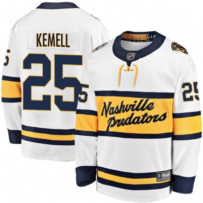 Men's Breakaway Nashville Predators Joakim Kemell Fanatics Branded 2020 Winter Classic Player Jersey - White