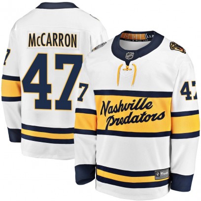 Men's Breakaway Nashville Predators Michael McCarron Fanatics Branded 2020 Winter Classic Player Jersey - White