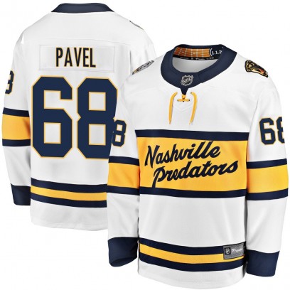 Men's Breakaway Nashville Predators Ondrej Pavel Fanatics Branded 2020 Winter Classic Player Jersey - White