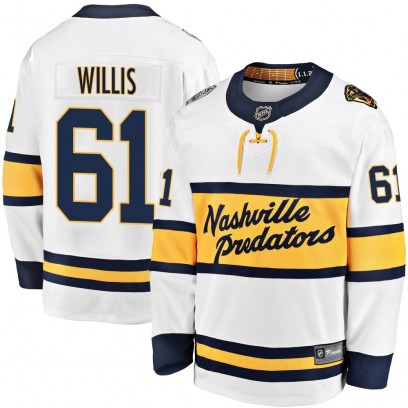 Men's Breakaway Nashville Predators Joey Willis Fanatics Branded 2020 Winter Classic Player Jersey - White