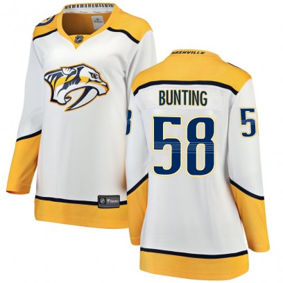 Women's Breakaway Nashville Predators Michael Bunting Fanatics Branded Away Jersey - White