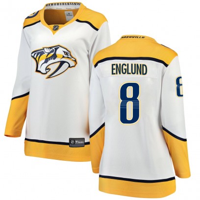 Women's Breakaway Nashville Predators Andreas Englund Fanatics Branded Away Jersey - White