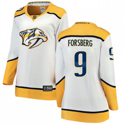 Women's Breakaway Nashville Predators Filip Forsberg Fanatics Branded Away Jersey - White
