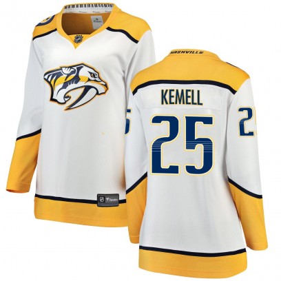 Women's Breakaway Nashville Predators Joakim Kemell Fanatics Branded Away Jersey - White