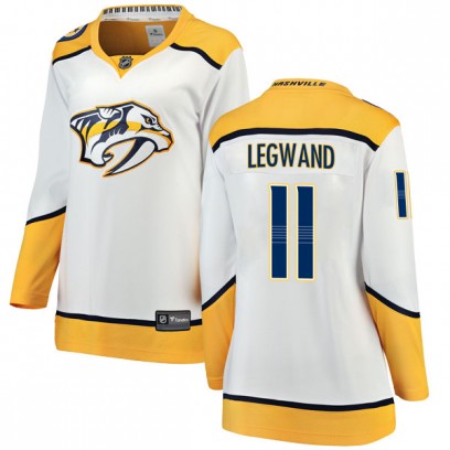 Women's Breakaway Nashville Predators David Legwand Fanatics Branded Away Jersey - White
