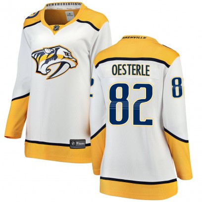 Women's Breakaway Nashville Predators Jordan Oesterle Fanatics Branded Away Jersey - White