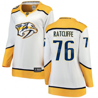 Women's Breakaway Nashville Predators Isaac Ratcliffe Fanatics Branded Away Jersey - White