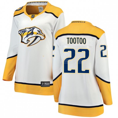 Women's Breakaway Nashville Predators Jordin Tootoo Fanatics Branded Away Jersey - White
