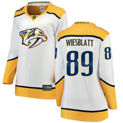 Women's Breakaway Nashville Predators Ozzy Wiesblatt Fanatics Branded Away Jersey - White