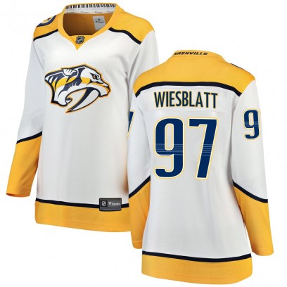 Women's Breakaway Nashville Predators Oasiz Wiesblatt Fanatics Branded Away Jersey - White