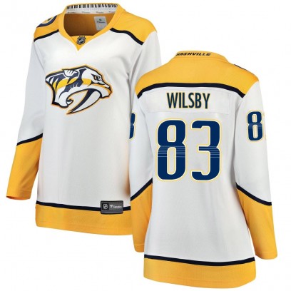 Women's Breakaway Nashville Predators Adam Wilsby Fanatics Branded Away Jersey - White