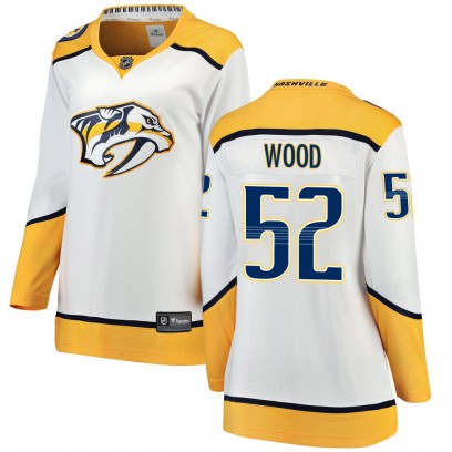 Women's Breakaway Nashville Predators Matthew Wood Fanatics Branded Away Jersey - White