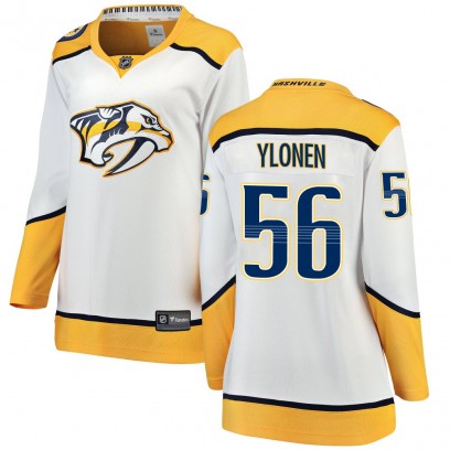 Women's Breakaway Nashville Predators Jesse Ylonen Fanatics Branded Away Jersey - White