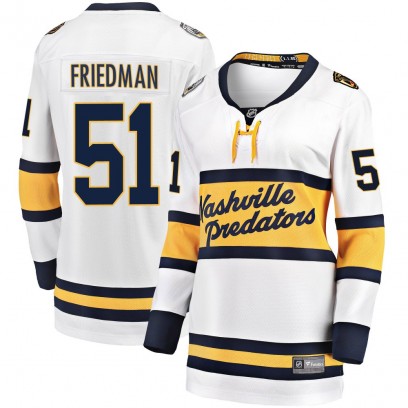 Women's Breakaway Nashville Predators Mark Friedman Fanatics Branded 2020 Winter Classic Player Jersey - White
