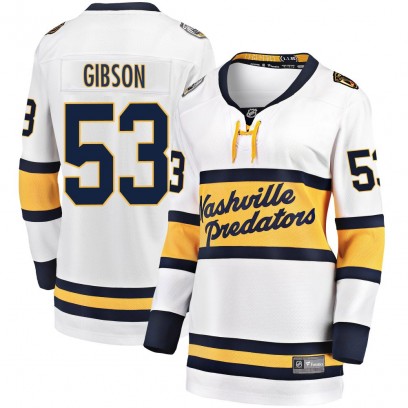 Women's Breakaway Nashville Predators Andrew Gibson Fanatics Branded 2020 Winter Classic Player Jersey - White