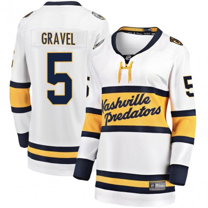 Women's Breakaway Nashville Predators Kevin Gravel Fanatics Branded 2020 Winter Classic Player Jersey - White