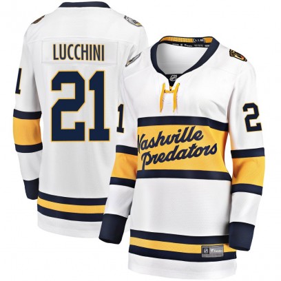 Women's Breakaway Nashville Predators Jake Lucchini Fanatics Branded 2020 Winter Classic Player Jersey - White