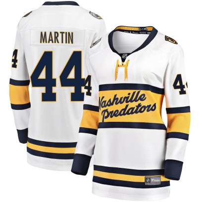 Women's Breakaway Nashville Predators Brady Martin Fanatics Branded 2020 Winter Classic Player Jersey - White