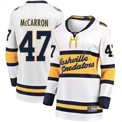 Women's Breakaway Nashville Predators Michael McCarron Fanatics Branded 2020 Winter Classic Player Jersey - White