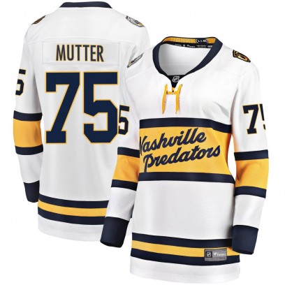 Women's Breakaway Nashville Predators Navrin Mutter Fanatics Branded 2020 Winter Classic Player Jersey - White