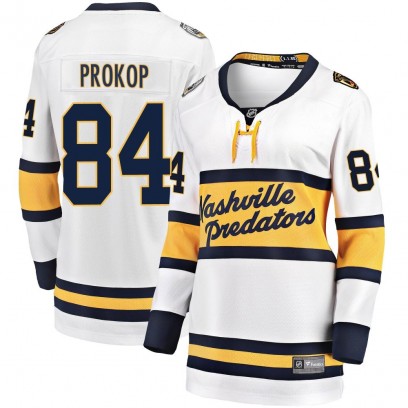 Women's Breakaway Nashville Predators Luke Prokop Fanatics Branded 2020 Winter Classic Player Jersey - White