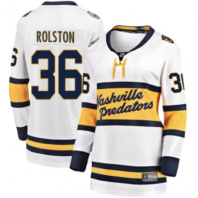 Women's Breakaway Nashville Predators Ryder Rolston Fanatics Branded 2020 Winter Classic Player Jersey - White