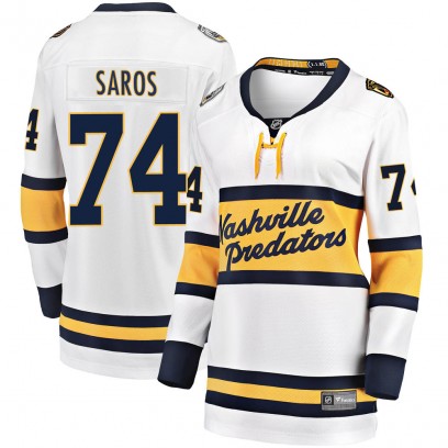 Women's Breakaway Nashville Predators Juuse Saros Fanatics Branded 2020 Winter Classic Jersey - White