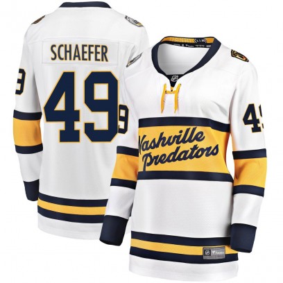 Women's Breakaway Nashville Predators Reid Schaefer Fanatics Branded 2020 Winter Classic Player Jersey - White