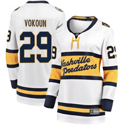 Women's Breakaway Nashville Predators Tomas Vokoun Fanatics Branded 2020 Winter Classic Jersey - White
