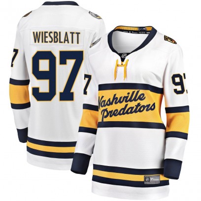 Women's Breakaway Nashville Predators Oasiz Wiesblatt Fanatics Branded 2020 Winter Classic Player Jersey - White