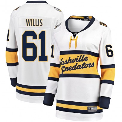 Women's Breakaway Nashville Predators Joey Willis Fanatics Branded 2020 Winter Classic Player Jersey - White