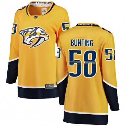 Women's Breakaway Nashville Predators Michael Bunting Fanatics Branded Home Jersey - Yellow