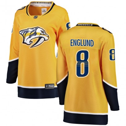 Women's Breakaway Nashville Predators Andreas Englund Fanatics Branded Home Jersey - Yellow
