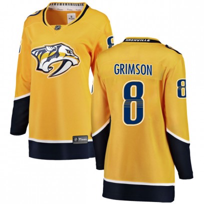 Women's Breakaway Nashville Predators Stu Grimson Fanatics Branded Home Jersey - Yellow