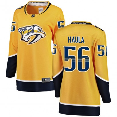 Women's Breakaway Nashville Predators Erik Haula Fanatics Branded Home Jersey - Yellow