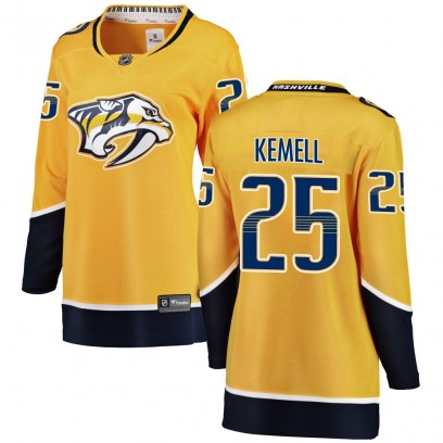 Women's Breakaway Nashville Predators Joakim Kemell Fanatics Branded Home Jersey - Yellow