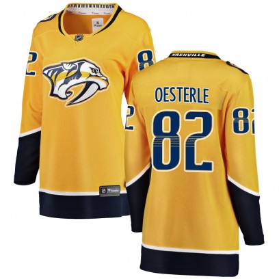 Women's Breakaway Nashville Predators Jordan Oesterle Fanatics Branded Home Jersey - Yellow