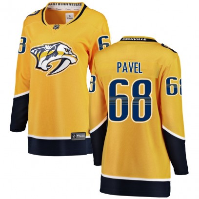 Women's Breakaway Nashville Predators Ondrej Pavel Fanatics Branded Home Jersey - Yellow