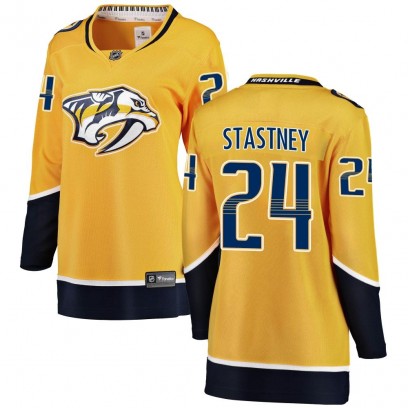 Women's Breakaway Nashville Predators Spencer Stastney Fanatics Branded Home Jersey - Yellow