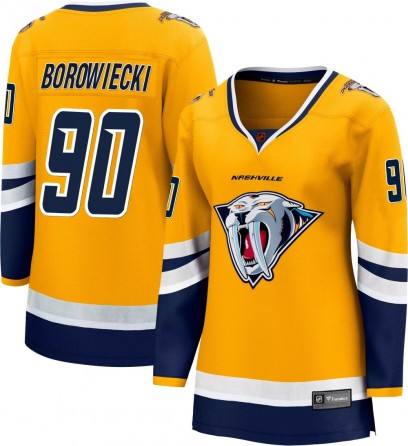 Women's Breakaway Nashville Predators Mark Borowiecki Fanatics Branded Special Edition 2.0 Jersey - Yellow