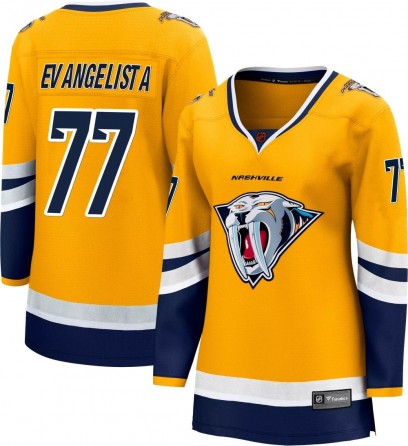 Women's Breakaway Nashville Predators Luke Evangelista Fanatics Branded Special Edition 2.0 Jersey - Yellow