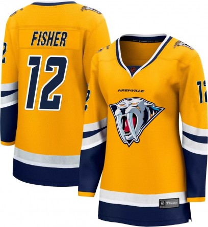 Women's Breakaway Nashville Predators Mike Fisher Fanatics Branded Special Edition 2.0 Jersey - Yellow
