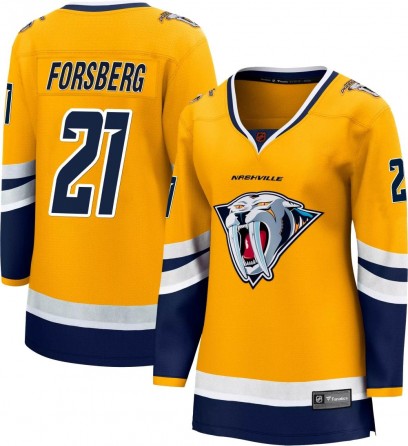 Women's Breakaway Nashville Predators Peter Forsberg Fanatics Branded Special Edition 2.0 Jersey - Yellow