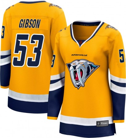 Women's Breakaway Nashville Predators Andrew Gibson Fanatics Branded Special Edition 2.0 Jersey - Yellow