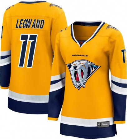 Women's Breakaway Nashville Predators David Legwand Fanatics Branded Special Edition 2.0 Jersey - Yellow