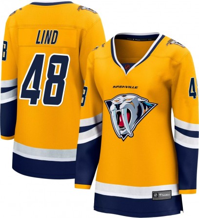 Women's Breakaway Nashville Predators Kalan Lind Fanatics Branded Special Edition 2.0 Jersey - Yellow