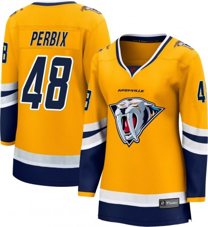 Women's Breakaway Nashville Predators Nick Perbix Fanatics Branded Special Edition 2.0 Jersey - Yellow