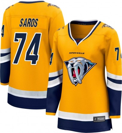 Women's Breakaway Nashville Predators Juuse Saros Fanatics Branded Special Edition 2.0 Jersey - Yellow